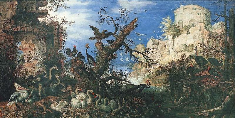 SAVERY, Roelandt Landscape with Birds France oil painting art